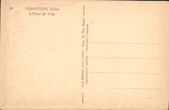 CPA Compiegne Oise l'Hotel de Ville 