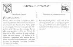 REPRO Paris Moderne les temmes cochers