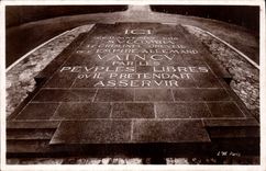 CPA Foret de Compiegne Clairiere de l'Armistice la Dalle Centrale 