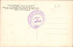 CPA Foret de Compiegne Clairiere de l'Armistice la Dalle Centrale 