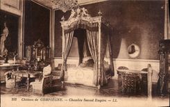 CPA Chateau de Compiegne Chambre Second Empire 
