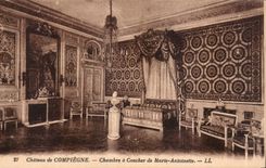 CPA Chateau de Compiegne Chambre a coucher de Marie Antoinette 