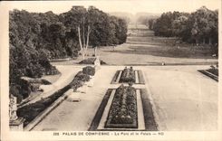 CPA Palais de Compiegne le Parc et le Palais 