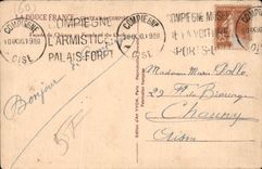 CPA La Douce France Chateau de Compiegne facade du chateau 