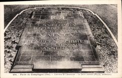 CPA Foret de Compiegne Oise Clairiere de l'Armistice la Dalle centrale 