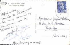 CPA Pierrefonds Oise le Chateau et l'Etang 