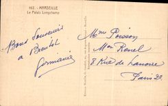 CPA Marseille le Palais Longchamp 