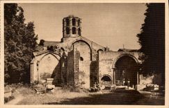 CPA Arles Bouches du Rhone St Honorat des Aliscamps l'Entree 