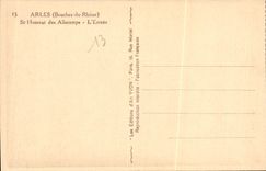 CPA Arles Bouches du Rhone St Honorat des Aliscamps l'Entree