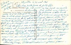 CPA Marseille Notre Dame de la Garde et l'ascenseur 