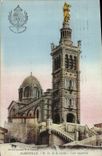 CPA Marseille N D de la Garde Tour Byzantine 