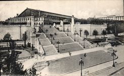 CPA Marseille l'Escalier Monumental de la Gare 