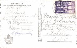 CPA Marseille Basilique Notre Dame de la Garde 