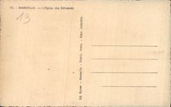 CPA Marseille l'Eglise des Reformes 