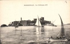 CPA Marseille le Chateau d'If Bateaux