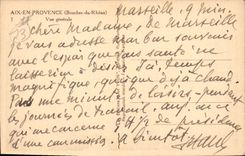 CPA Aix en Provence Bouches du Rhone vue generale 