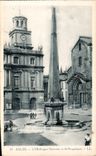 CPA Arles l'Obelisque Romain et St Trophime 