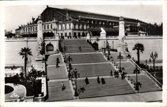 CPA Marseille l'Escalier Monumental de la Gare 