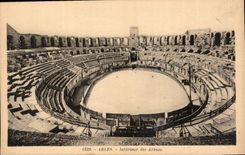 CPA Arles Interieur des Arenes 