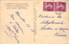 CPA Marseille Bouches du Rhone le monument Aux Heros de l'Armee d'Orient et des Terres lointaines 