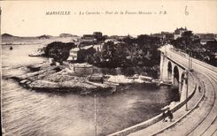 CPA Marseille La Corniche Pont de la Fausse Mounaie 