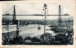 CPA Marseille le Port et le Pont Transbordeur 