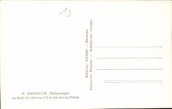 CPA Marseille Malmousque au fond le Chateau d'If et les Iles du Frioul 