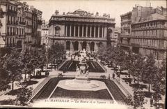CPA Marseille la Bourse et le Square 
