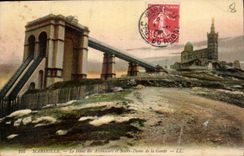 CPA Marseille le Haut des Ascenseurs et Notre Dame de la Garde 