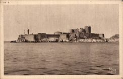 CPA Les Petits Tableaux de provence Marseille l'Ile et le Chateau d'If 