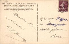 CPA Les Petits Tableaux de provence Marseille l'Ile et le Chateau d'If 
