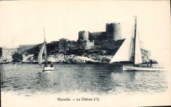 CPA Marseille Chateau d'If Bateau voilier