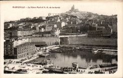 CPA Marseille le Vieux Port et N D de la Garde 