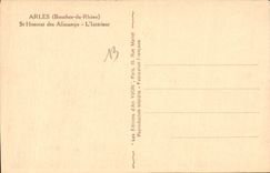 CPA Arles Bouches du Rhone St Honorat des Aliscamps l'Interieur