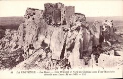 CPA La Provence les Baux Cote Oriental et Nord du Chateau avec Tour Monolithe demolis sous Louis Xi 