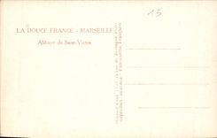 CPA Marseille Abbaye de Saint Victor 