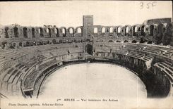 CPA Arles vue Interieur des Arenes 