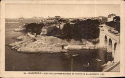 CPA Marseille Pont de la Fausse Monnaie et Pointe de Malmousque 