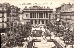 CPA Marseille la Place de la Bourse 