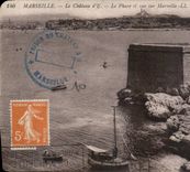 CPA Marseille le Chateau d'If le Phare et vue sur Marseille 