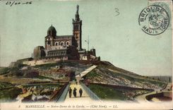 CPA Marseille Notre Dame de la Garde Cote Nord 