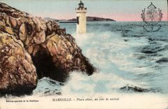 CPA Marseille Phare Cotier un jour de mistral 