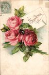 CPA Souvenir Fleurs