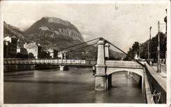 CPA Grenoble Isere le Saint Eynard et Pont Suspendu sur l'Isere 