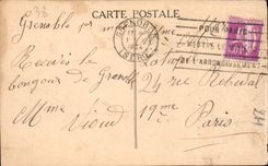 CPA Vizille le Chateau et la Piece d'Eau