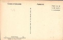 CPA Grenoble vue generale et le Moucherotte prise du Fort Rabot 