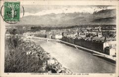 CPA Grenoble Panorama l'Isere et les Alpes 
