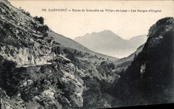 CPA Dauphine Route de Grenoble au Villars de Lans les Gorges d'Engins 