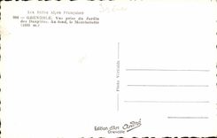 CPA Les Belles Alpes Francaises Grenoble vue prise du Jardin des Dauphins au fond le Moucherotte 