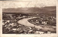CPA Grenoble la Tronche l'Ile Verte et la Chaine des Alpes 
